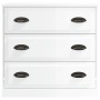 Aparador madera contrachapada blanco brillante 70x35,5x67,5 cm de vidaXL, Aparadores - Ref: Foro24-816226, Precio: 88,05 €, D...