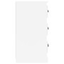 Aparador madera contrachapada blanco brillante 70x35,5x67,5 cm de vidaXL, Aparadores - Ref: Foro24-816226, Precio: 88,05 €, D...