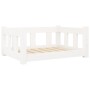 Cama para perros madera maciza de pino blanco 65,5x50,5x28 cm en Camas para perros | Comprar online en Foru.es
