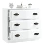 Aparador madera contrachapada blanco brillante 70x35,5x67,5 cm de vidaXL, Aparadores - Ref: Foro24-816226, Precio: 88,05 €, D...