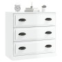 Aparador madera contrachapada blanco brillante 70x35,5x67,5 cm de vidaXL, Aparadores - Ref: Foro24-816226, Precio: 88,05 €, D...