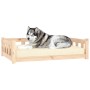 Cama para perros madera maciza de pino 105,5x75,5x28 cm en Camas para perros | Comprar online en Foru.es
