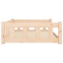 Cama para perros madera maciza de pino 105,5x75,5x28 cm en Camas para perros | Comprar online en Foru.es