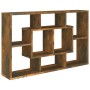 Estantería pared madera ingeniería roble ahumado 85x16x52,5 cm en Armarios y almacenamiento | Comprar online en Foru.es