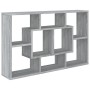 Estantería de pared madera ingeniería gris Sonoma 85x16x52,5 cm en Armarios y almacenamiento | Comprar online en Foru.es