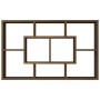 Estantería pared madera ingeniería roble marrón 85x16x52,5 cm en Armarios y almacenamiento | Comprar online en Foru.es