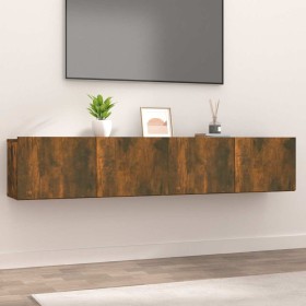 Muebles de TV 2 uds madera ingeniería color roble 80x30x30 cm en Muebles TV | Comprar online en Foru.es