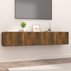 Muebles de TV 2 uds madera ingeniería color roble 80x30x30 cm en Muebles TV | Comprar online en Foru.es