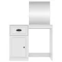 Tocador con espejo madera contrachapada blanco 90x50x132,5 cm de vidaXL, Tocadores para dormitorios - Ref: Foro24-816760, Pre...