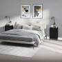 Mesitas de noche 2 uds madera contrachapada negro 40x35x70 cm de vidaXL, Mesitas de noche - Ref: Foro24-819647, Precio: 80,25...