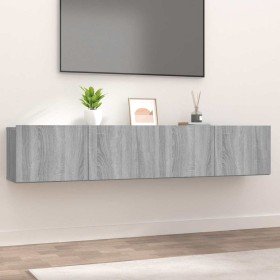 Muebles de TV 2 uds madera ingeniería gris Sonoma 80x30x30 cm en Muebles TV | Comprar online en Foru.es