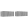 Muebles de TV 2 uds madera ingeniería gris Sonoma 80x30x30 cm en Muebles TV | Comprar online en Foru.es