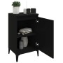 Mesitas de noche 2 uds madera contrachapada negro 40x35x70 cm de vidaXL, Mesitas de noche - Ref: Foro24-819647, Precio: 80,25...