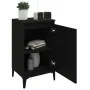 Mesitas de noche 2 uds madera contrachapada negro 40x35x70 cm de vidaXL, Mesitas de noche - Ref: Foro24-819647, Precio: 79,39...