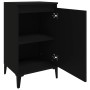 Mesitas de noche 2 uds madera contrachapada negro 40x35x70 cm de vidaXL, Mesitas de noche - Ref: Foro24-819647, Precio: 80,25...