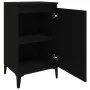 Mesitas de noche 2 uds madera contrachapada negro 40x35x70 cm de vidaXL, Mesitas de noche - Ref: Foro24-819647, Precio: 79,39...