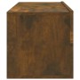 Muebles de pared de TV 2 uds madera roble ahumado 100x30x30 cm en Muebles TV | Comprar online en Foru.es