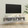 Muebles de pared para TV 2 uds madera gris Sonoma 100x30x30 cm en Muebles TV | Comprar online en Foru.es