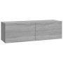Muebles de pared para TV 2 uds madera gris Sonoma 100x30x30 cm en Muebles TV | Comprar online en Foru.es