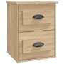 Mesita de noche de pared color roble Sonoma 41,5x36x53 cm de vidaXL, Mesitas de noche - Ref: Foro24-816398, Precio: 50,35 €, ...