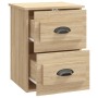 Mesita de noche de pared color roble Sonoma 41,5x36x53 cm de vidaXL, Mesitas de noche - Ref: Foro24-816398, Precio: 50,35 €, ...