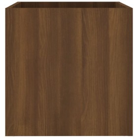 Jardinera roble marrón 40x40x40 cm madera de ingeniería en Macetas y jardineras | Comprar online en Foru.es