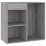 Armario maquillaje madera contrachapada gris Sonoma 80x40x75 cm en Armarios y almacenamiento | Comprar online en Foru.es