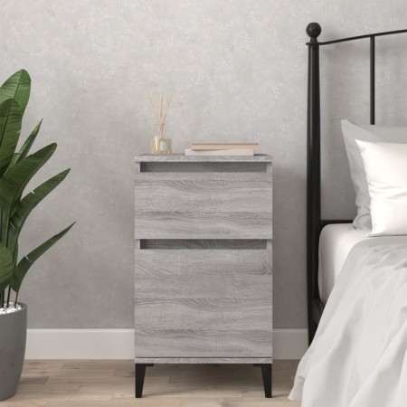 Mesita de noche color gris sonoma 40x35x70 cm de vidaXL, Mesitas de noche - Ref: Foro24-819720, Precio: 51,98 €, Descuento: %