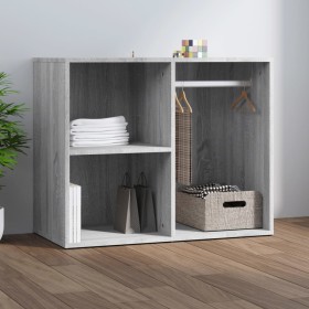Mueble vestidor madera contrachapada gris Sonoma 80x40x65 cm en Armarios y almacenamiento | Comprar online en Foru.es
