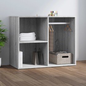 Mueble vestidor madera contrachapada gris Sonoma 80x40x65 cm en Armarios y almacenamiento | Comprar online en Foru.es
