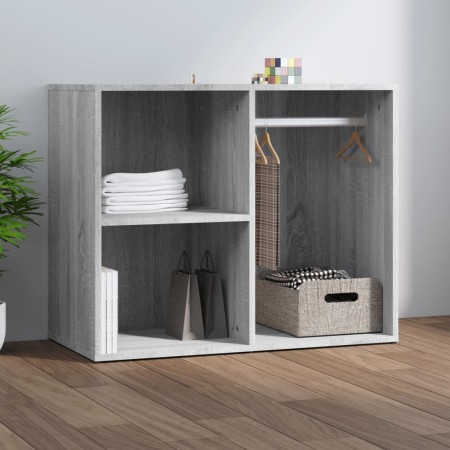 Mueble vestidor madera contrachapada gris Sonoma 80x40x65 cm en Armarios y almacenamiento | Comprar online en Foru.es
