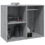 Mueble vestidor madera contrachapada gris Sonoma 80x40x65 cm en Armarios y almacenamiento | Comprar online en Foru.es