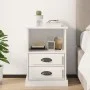 vidaxL Mesita de noche blanco brillante 43x36x60 cm de vidaXL, Mesitas de noche - Ref: Foro24-816332, Precio: 58,56 €, Descue...