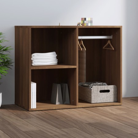 Mueble vestidor madera contrachapada marrón roble 80x40x65 cm en Armarios y almacenamiento | Comprar online en Foru.es
