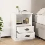 vidaxL Mesita de noche blanco brillante 43x36x60 cm de vidaXL, Mesitas de noche - Ref: Foro24-816332, Precio: 58,56 €, Descue...