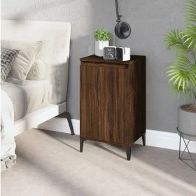 Mesita de noche madera contrachapada roble marrón 40x35x70 cm de vidaXL, Mesitas de noche - Ref: Foro24-819658, Precio: 45,46...