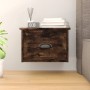 Mesita de noche de pared color roble ahumado 41,5x36x28 cm de vidaXL, Mesitas de noche - Ref: Foro24-816386, Precio: 33,58 €,...
