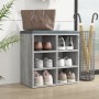 Mueble zapatero color gris Sonoma 52,5x30x50 cm en Armarios y almacenamiento | Comprar online en Foru.es