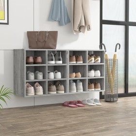 Mueble zapatero 2 uds color gris Sonoma 52,5x30x50 cm en Armarios y almacenamiento | Comprar online en Foru.es