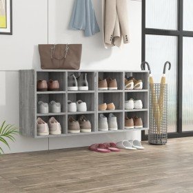 Mueble zapatero 2 uds color gris Sonoma 52,5x30x50 cm en Armarios y almacenamiento | Comprar online en Foru.es