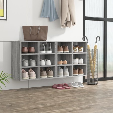 Mueble zapatero 2 uds color gris Sonoma 52,5x30x50 cm en Armarios y almacenamiento | Comprar online en Foru.es