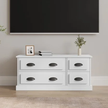 Mueble para TV madera contrachapada blanco 100x35,5x45 cm de vidaXL, Muebles TV - Ref: Foro24-816448, Precio: 61,60 €, Descue...