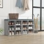 Mueble zapatero 2 uds color gris Sonoma 52,5x30x50 cm en Armarios y almacenamiento | Comprar online en Foru.es