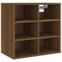 Mueble zapatero color marrón roble 52,5x30x50 cm en Armarios y almacenamiento | Comprar online en Foru.es