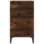 Mesita de noche color roble ahumado 40x35x70 cm de vidaXL, Mesitas de noche - Ref: Foro24-819718, Precio: 47,21 €, Descuento: %