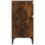 Mesita de noche color roble ahumado 40x35x70 cm de vidaXL, Mesitas de noche - Ref: Foro24-819718, Precio: 47,21 €, Descuento: %