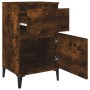 Mesita de noche color roble ahumado 40x35x70 cm de vidaXL, Mesitas de noche - Ref: Foro24-819718, Precio: 47,21 €, Descuento: %