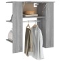 Mueble de recibidor madera ingeniería gris Sonoma 97,5x37x99 cm en Armarios y almacenamiento | Comprar online en Foru.es