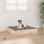 Cama para perros madera maciza de pino 51,5x44x9 cm en Camas para perros | Comprar online en Foru.es