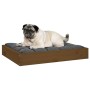 Cama para perros madera maciza pino marrón miel 61,5x49x9 cm en Camas para perros | Comprar online en Foru.es